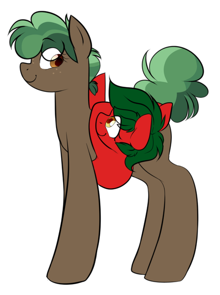 Size: 708x951 | Tagged: safe, derpibooru import, oc, oc:apple, oc:tree, earth pony, pony, cute, earth pony oc, female, females only, height difference, image, looking at each other, looking at someone, png, short mane, simple background, smiling, smiling at each other, tail, white background