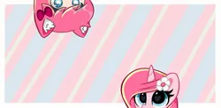 Size: 2048x1005 | Tagged: safe, alternate version, artist:kittyrosie, derpibooru import, oc, oc:rosa flame, unofficial characters only, human, pony, unicorn, banner, cute, ear fluff, flower, flower in hair, heart eyes, horn, image, jpeg, ocbetes, peeking, self paradox, self ponidox, unicorn oc, wingding eyes