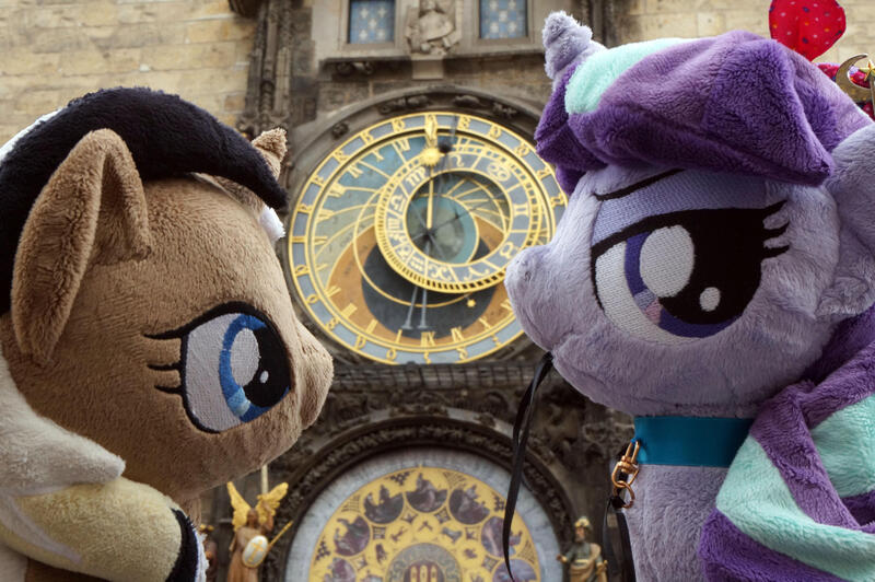 Size: 3004x1996 | Tagged: photographer needed, safe, derpibooru import, starlight glimmer, oc, oc:unity (brony fair), czech republic, image, irl, irl photo, jpeg, photo, plushie, prague