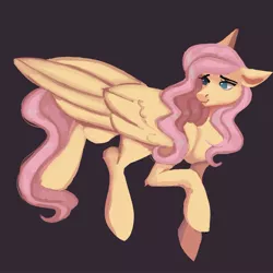 Size: 1773x1773 | Tagged: safe, artist:neonbugzz, derpibooru import, fluttershy, pegasus, fanart, ibispaintx, image, jpeg, procreate app, smiling, solo, wings