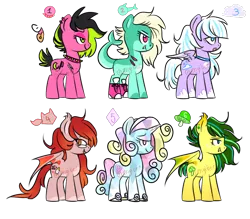 Size: 800x700 | Tagged: safe, artist:kaikururu, derpibooru import, oc, unofficial characters only, bat pony, earth pony, original species, pegasus, pony, shark, shark pony, unicorn, base used, bat pony oc, bat wings, earth pony oc, horn, image, pegasus oc, png, simple background, transparent background, unicorn oc, wings