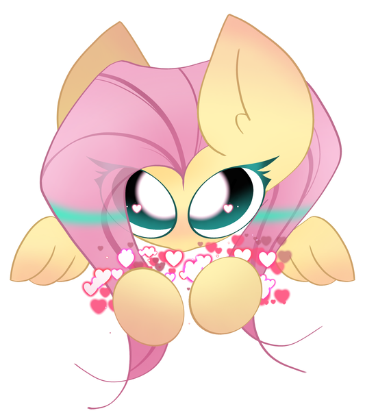 Size: 2000x2250 | Tagged: safe, artist:miryelis, derpibooru import, fluttershy, pegasus, pony, blushing, cute, ear fluff, emoji, female, heart, heart eyes, hearts and hooves day, holiday, image, long hair, long mane, looking at you, mare, my little pony, png, simple background, solo, valentine, valentine's day, wingding eyes, wings