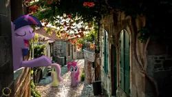 Size: 1920x1080 | Tagged: photographer needed, safe, artist:zombielandundead, derpibooru import, fluttershy, pinkie pie, twilight sparkle, pony, 2016, eyes closed, female, image, irl, irl photo, jpeg, mare, photo, ponies in real life