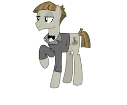 Size: 1280x1058 | Tagged: safe, artist:cartoonlover826, derpibooru import, mudbriar, earth pony, clothes, image, png, simple background, smiling, solo, transparent background, tuxedo, vector, wedding suit, when he smiles