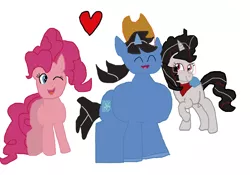 Size: 4881x3425 | Tagged: safe, derpibooru import, pinkie pie, oc, oc:hunkster, oc:zero crimson, bat pony, earth pony, pony, vampire, vampire bat pony, cowboy, cowboy hat, female, hat, image, mare, my little pony, png