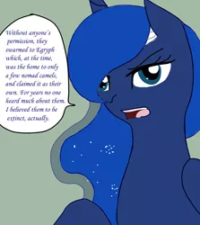 Size: 600x674 | Tagged: safe, artist:lightybulb, derpibooru import, princess luna, alicorn, pony, series:arc 1, bandage, image, jpeg, solo