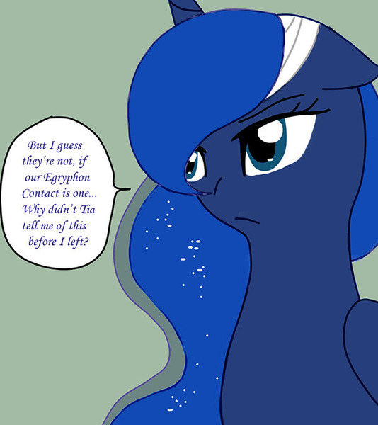 Size: 600x674 | Tagged: safe, artist:lightybulb, derpibooru import, princess luna, alicorn, pony, series:arc 1, bandage, image, jpeg, solo