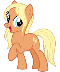 Size: 2500x3000 | Tagged: safe, artist:cheezedoodle96, derpibooru import, amber grain, earth pony, pony, .svg available, female, friendship student, image, looking at you, mare, png, raised hoof, simple background, smiling, smiling at you, solo, transparent background, vector
