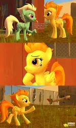 Size: 1920x3227 | Tagged: safe, artist:gradiusfanatic, derpibooru import, fleetfoot, spitfire, pegasus, pony, 3d, comic, female, high res, image, mare, png, source filmmaker, spanish text