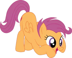 Size: 2318x1872 | Tagged: safe, artist:gmaplay, derpibooru import, scootaloo, pegasus, pony, growing up is hard to do, ass up, butt, cute, cutealoo, face down ass up, image, plot, png, scootabutt, solo