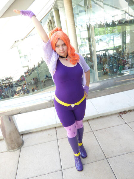 Size: 2121x2828 | Tagged: photographer needed, safe, artist:twilighttempest66, derpibooru import, adagio dazzle, human, equestria girls, clothes, cosplay, costume, disguise, disguised siren, hand on hip, high res, image, irl, irl human, irl photo, jpeg, otakon, otakon 2016, photo