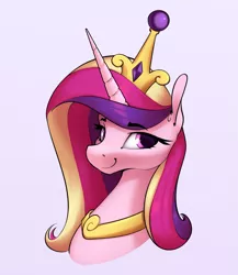 Size: 2413x2777 | Tagged: safe, artist:aquaticvibes, derpibooru import, princess cadance, alicorn, pony, crown, female, high res, image, jewelry, mare, png, regalia, smiling, solo