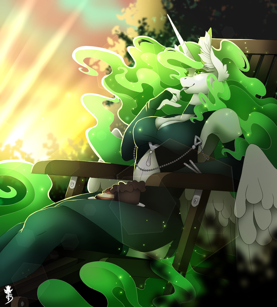 Size: 1347x1490 | Tagged: suggestive, artist:taiga-blackfield, derpibooru import, oc, oc:eos, unofficial characters only, alicorn, anthro, alicorn oc, horn, image, png, solo, wings