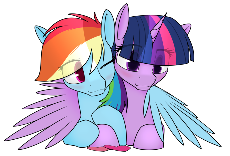 Size: 6100x4150 | Tagged: safe, artist:dacaoo, derpibooru import, rainbow dash, twilight sparkle, female, holiday, image, lesbian, png, shipping, simple background, transparent background, twidash, valentine's day