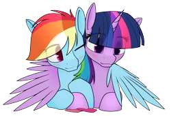 Size: 6100x4150 | Tagged: safe, artist:dacaoo, derpibooru import, rainbow dash, twilight sparkle, female, holiday, image, lesbian, png, shipping, simple background, transparent background, twidash, valentine's day