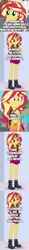 Size: 500x4248 | Tagged: safe, derpibooru import, edit, edited screencap, screencap, sunset shimmer, equestria girls, equestria girls series, argentina, comic, holiday, human sunset, image, png, screencap comic, self paradox, self ponidox, spanish, translated in the description, valentine's day