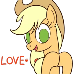 Size: 886x886 | Tagged: safe, artist:sazanamibd, derpibooru import, applejack, earth pony, pony, applejack's hat, bust, cowboy hat, cute, hat, hooves together, image, jackabetes, looking at you, love, open mouth, png, simple background, transparent background