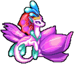 Size: 1016x880 | Tagged: safe, artist:bloody-pink, artist:dasheroni, derpibooru import, queen novo, seapony (g4), my little pony: the movie, colored pupils, crown, dorsal fin, female, fin wings, fins, fish tail, flowing tail, image, jewelry, manepxls, pixel art, png, purple eyes, purple tail, purple wings, pxls.space, regalia, simple background, smiling, solo, tail, transparent background, wings
