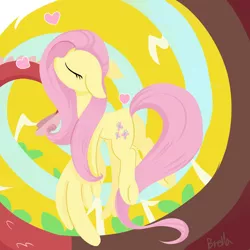 Size: 1280x1280 | Tagged: safe, artist:brella, derpibooru import, fluttershy, pegasus, pony, eyes closed, female, image, jpeg, mare, underhoof