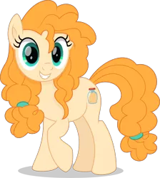 Size: 4105x4587 | Tagged: safe, artist:thatusualguy06, derpibooru import, pear butter, earth pony, pony, the perfect pear, .svg available, absurd resolution, female, image, mare, movie accurate, png, simple background, smiling, solo, transparent background, vector