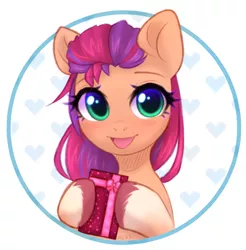 Size: 1404x1425 | Tagged: safe, artist:avrameow, derpibooru import, sunny starscout, earth pony, pony, my little pony: a new generation, chocolate, female, food, g5, happy valentines day, holiday, image, mare, png, simple background, smiling, solo, valentine's day, white background