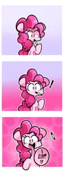 Size: 1075x2893 | Tagged: safe, artist:sourspot, derpibooru import, pinkie pie, earth pony, pony, comic, cute, diapinkes, female, happy, happy valentines day, heart, holiday, image, looking at you, mare, marker, mouth hold, open mouth, png, smiling, solo, underhoof, valentine's day