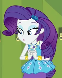 Size: 745x932 | Tagged: safe, derpibooru import, screencap, rarity, equestria girls, equestria girls series, holidays unwrapped, spoiler:eqg series (season 2), cropped, image, o come all ye squashful, png, solo