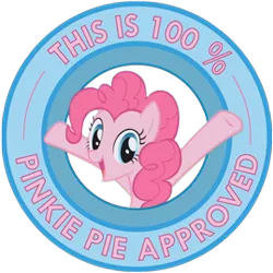 Size: 269x269 | Tagged: safe, artist:ambris, derpibooru import, pinkie pie, pony, image, png, seal of approval