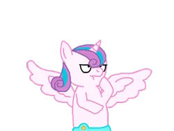 Size: 480x360 | Tagged: safe, artist:lil' pegasus, derpibooru import, princess flurry heart, pony, female, flurry heart is not amused, image, png, simple background, solo, transparent background, unamused