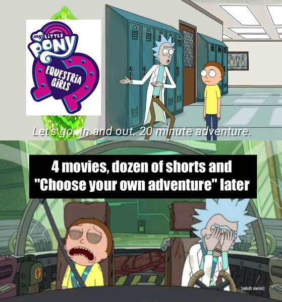 Size: 745x800 | Tagged: safe, derpibooru import, editor:pony-berserker, equestria girls, equestria girls logo, image, jpeg, meme, morty smith, rick and morty, rick sanchez