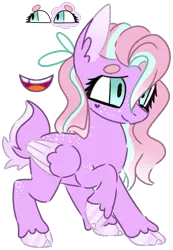 Size: 929x1341 | Tagged: safe, artist:maximumpiracy, derpibooru import, oc, unofficial characters only, pegasus, pony, base used, cloven hooves, colored wings, eyelashes, female, freckles, image, mare, parent:fluttershy, parent:starlight glimmer, pegasus oc, png, simple background, smiling, transparent background, two toned wings, wings