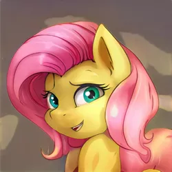 Size: 1024x1024 | Tagged: safe, artist:thisponydoesnotexist, derpibooru import, machine learning generated, fluttershy, image, jpeg, looking at you, neural network, simple background