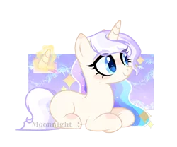 Size: 2540x2112 | Tagged: safe, artist:moonnightshadow-mlp, derpibooru import, oc, oc:estrella glow, unofficial characters only, pony, unicorn, female, image, lying down, mare, png, prone, simple background, solo, transparent background