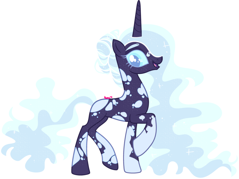 Size: 3907x2932 | Tagged: safe, artist:kurosawakuro, derpibooru import, oc, pony, unicorn, female, image, magical lesbian spawn, mare, offspring, parent:princess luna, parent:rarity, parents:rariluna, png, simple background, solo, transparent background