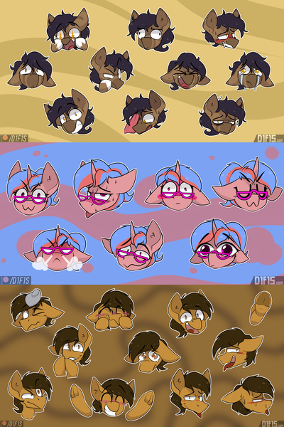 Size: 3000x4500 | Tagged: safe, artist:difis, derpibooru import, discord, oc, angry, auction, auction open, blushing, commission, crying, emote, emotes, emotions, excited, expressions, happy, head, hug, image, laughing, meme, owo, png, sad, shocked, silly, smiling, sticker, telegram sticker, thinking, tired, uwu, ych example, ych result, your character here, your character here auction