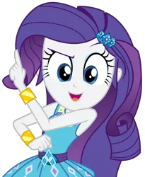 Size: 2347x2866 | Tagged: safe, artist:sketchmcreations, derpibooru import, rarity, equestria girls, equestria girls series, holidays unwrapped, spoiler:eqg series (season 2), bracelet, clenched fist, female, image, jewelry, o come all ye squashful, open mouth, png, pointing, raised arm, rarity peplum dress, simple background, smiling, transparent background, vector
