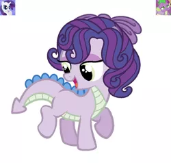 Size: 900x856 | Tagged: safe, artist:equine-bases, artist:violet-blueadopts, derpibooru import, rarity, spike, oc, dracony, hybrid, pony, base used, female, filly, foal, image, interspecies offspring, jpeg, offspring, parent:rarity, parent:spike, parents:sparity, simple background, white background