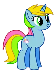 Size: 497x637 | Tagged: safe, artist:mattiedrawsponies, derpibooru import, whistle wishes, pony, unicorn, colored, cute, female, full body, g3, g3 to g4, g3 whistlebetes, g4, generation leap, hooves, horn, image, mare, multicolored hair, multicolored mane, multicolored tail, png, simple background, smiling, solo, standing, tail, transparent background, two toned hair, two toned mane, two toned tail, vector