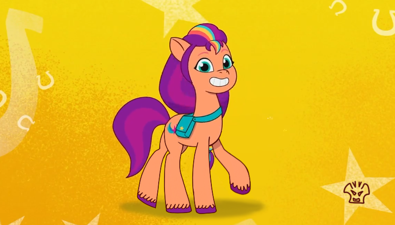 Size: 826x472 | Tagged: safe, artist:a-jaller, derpibooru import, edit, edited screencap, screencap, sunny starscout, earth pony, pony, my little pony: tell your tale, 2d, bean mouth, female, g5, g5.5, image, mare, png, solo