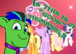 Size: 1242x882 | Tagged: safe, derpibooru import, edit, editor:torpy, hitch trailblazer, oc, oc:torpy, my little pony: tell your tale, first recolor of my little pony: tell your tale, g5, green hitch, image, jpeg, recolor, thumbnail, youtube thumbnail