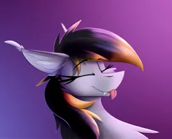Size: 2600x2111 | Tagged: safe, artist:observerdoz, derpibooru import, oc, oc:crossfire, unofficial characters only, bat pony, bust, female, image, jpeg, portrait, simple background, solo