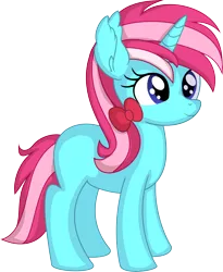 Size: 6008x7326 | Tagged: safe, artist:cyanlightning, derpibooru import, oc, unofficial characters only, pony, unicorn, .svg available, absurd resolution, bow, female, filly, foal, image, png, vector