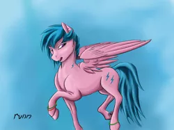 Size: 1618x1213 | Tagged: safe, artist:idontrunntoofast, derpibooru import, firefly, pegasus, pony, female, image, jpeg, raised hoof, solo