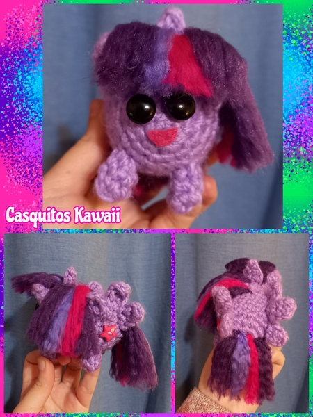 Size: 2048x2730 | Tagged: safe, artist:casquitos kawaii, derpibooru import, twilight sparkle, twilight sparkle (alicorn), alicorn, amigurumi, crochet, handmade, image, irl, jpeg, photo, plushie, solo