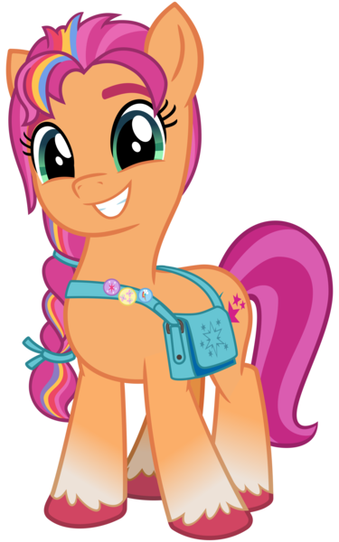 Size: 2000x3200 | Tagged: safe, artist:cheezedoodle96, derpibooru import, sunny starscout, earth pony, pony, my little pony: a new generation, .svg available, braid, cute, female, g5, g5 to g4, image, looking at you, mare, multicolored hair, png, rainbow hair, simple background, smiling, smiling at you, solo, sunnybetes, transparent background, vector, vector trace