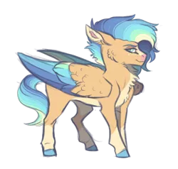 Size: 3152x3000 | Tagged: safe, artist:venommocity, derpibooru import, oc, oc:vegas, pegasus, pony, colored wings, female, image, magical gay spawn, mare, multicolored wings, offspring, parent:flash sentry, parent:sunburst, parents:flashburst, png, simple background, solo, transparent background, wings