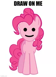 Size: 500x683 | Tagged: safe, derpibooru import, pinkie pie, pony, draw on me, exploitable meme, faic, image, jpeg, lego, meme