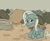 Size: 295x244 | Tagged: safe, artist:fadri, artist:pagiepoppie12345, derpibooru import, edit, trixie, pony, unicorn, comic:and that's how equestria was made, bag, cape, clothes, cropped, female, floppy ears, foal, hobo, homeless, horn, image, looking at you, mare, png, poor, poverty, rain, sad, sitting, tire, trash, trash bag, trixie is poor, wheel