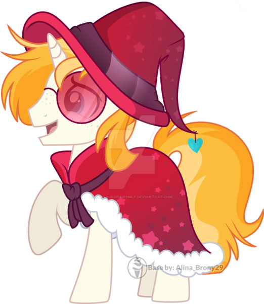 Size: 1280x1472 | Tagged: safe, artist:reptaurdrawsmlp, derpibooru import, oc, unofficial characters only, pony, unicorn, clothes, deviantart watermark, hat, image, male, obtrusive watermark, offspring, parent:sunburst, parent:vinyl scratch, png, simple background, solo, stallion, transparent background, watermark, wizard hat