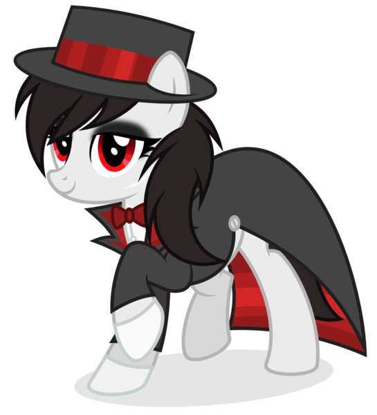 Size: 1089x1200 | Tagged: safe, artist:shizow, derpibooru import, oc, oc:aleka zam, unofficial characters only, pony, bowtie, female, image, mare, png, raised hoof, simple background, transparent background, vector